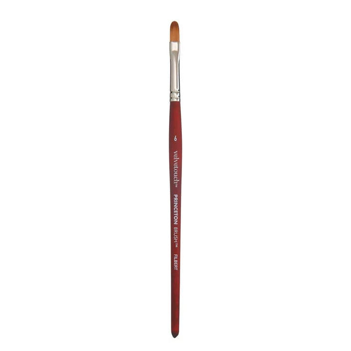 Princeton - Velvetouch - Level 2 Filbert Paint Brush for Acrylics - Long Handle - Series 3900