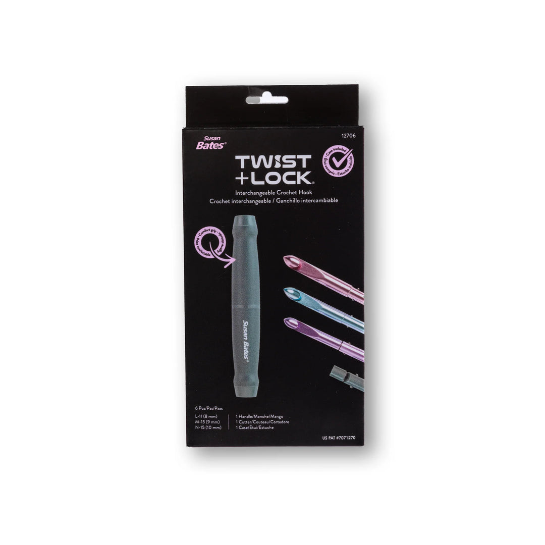 Susan Bates - Twist and Lock Crochet Hook Set - 6 pc (12706)