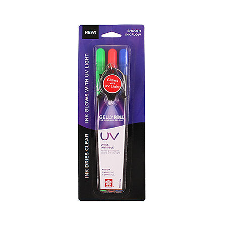 Sakura - Gellyroll - UV Ink Pens 3pk