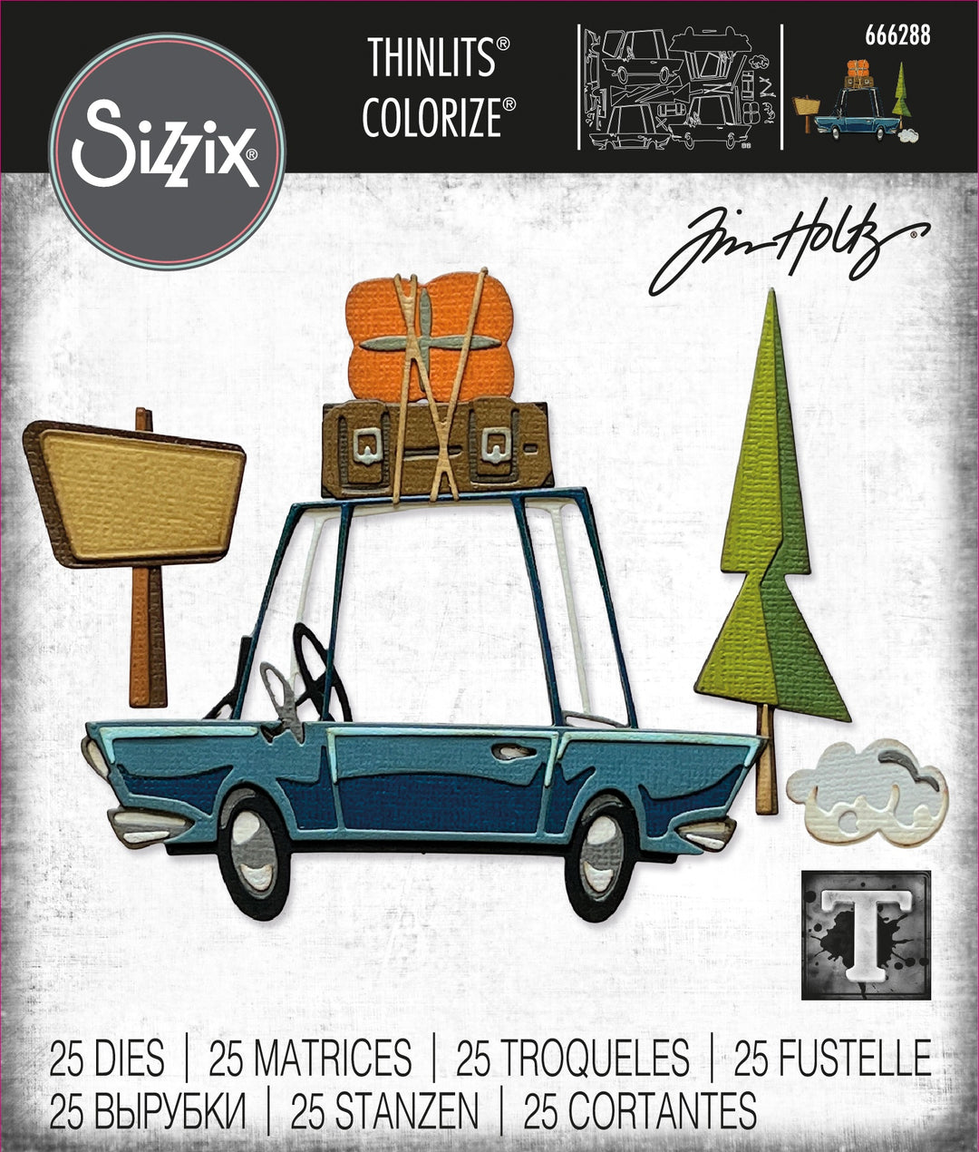 Sizzix - Thinlits - Road Trip, Colorize