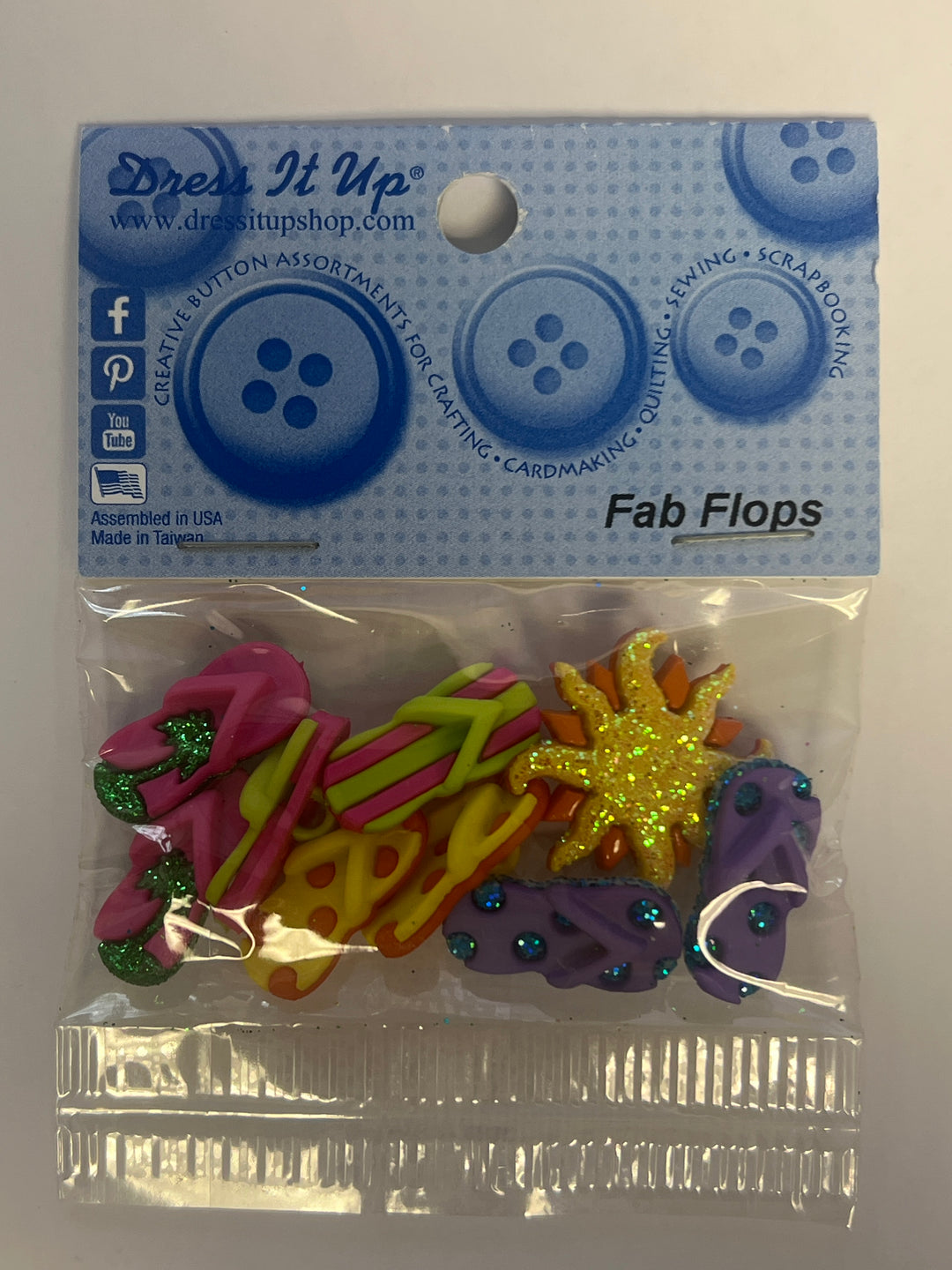 Dress It Up - Fab Flops Buttons