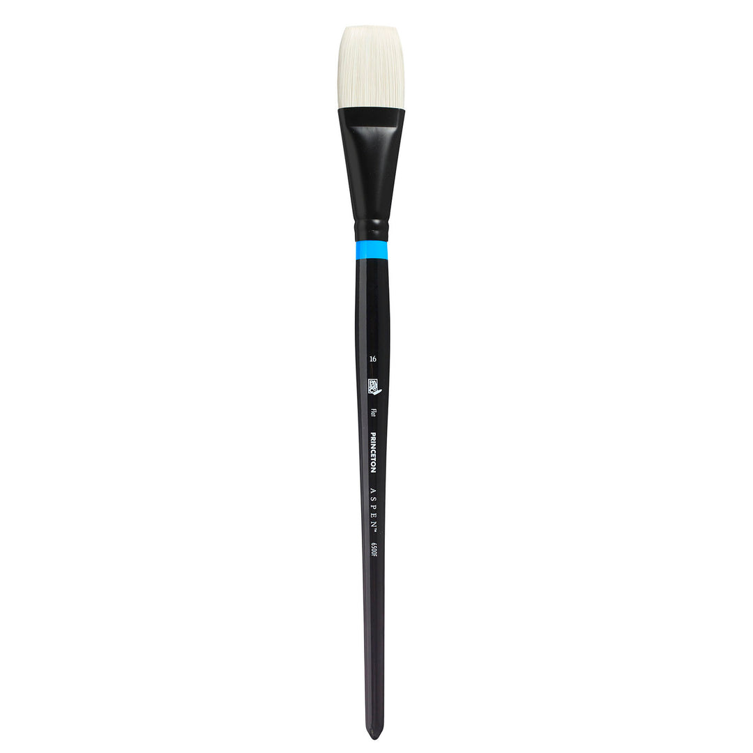 Princeton - Aspen - Level 2 - Flat Paint Brush for Oil - Long Handle