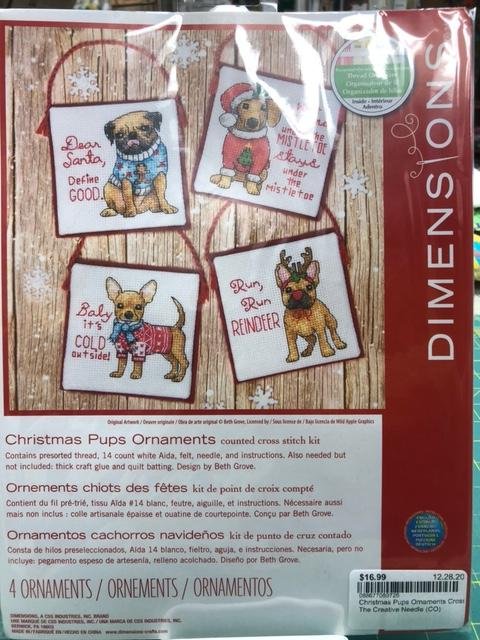 Dimensions - Cross Stitch Kit - Christmas Pups