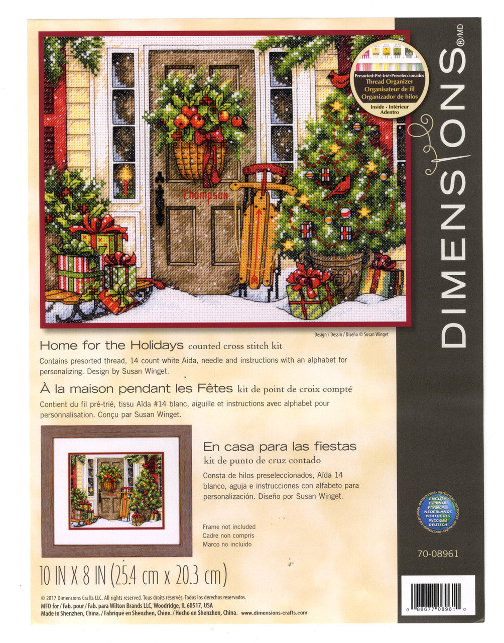 Dimensions - Cross Stitch Kit - Home for the Holidays