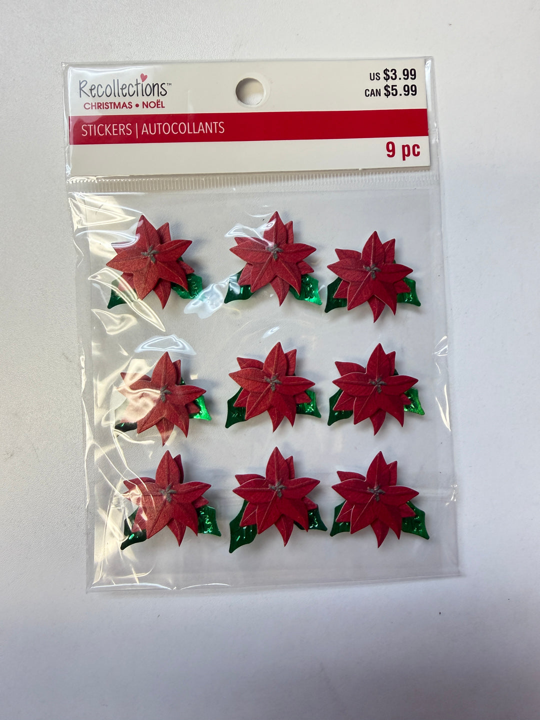 Recollections - Poinsettias Repeat Stickers