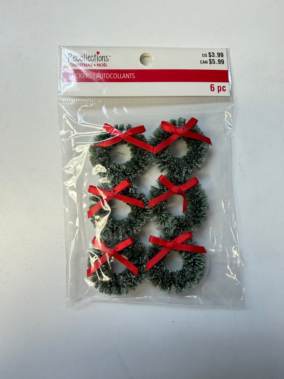 Recollections - Christmas Evergreen Wreath Repeat Stickers