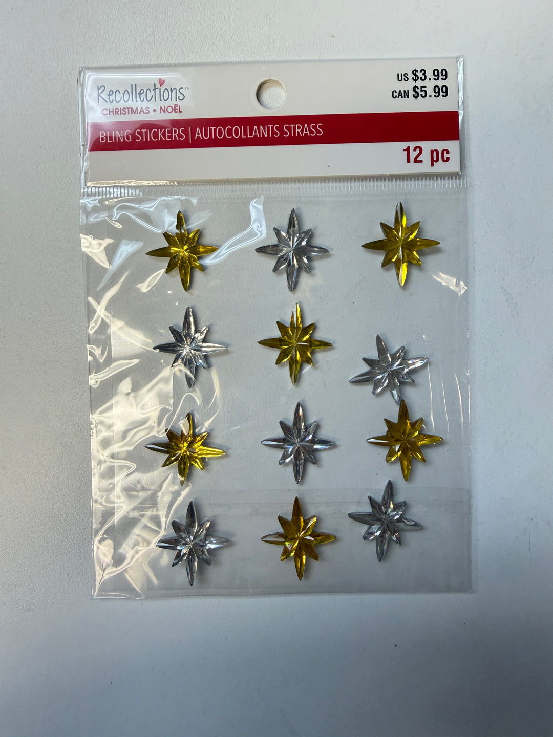 Recollections - Christmas Star Repeat Dimensional Stickers