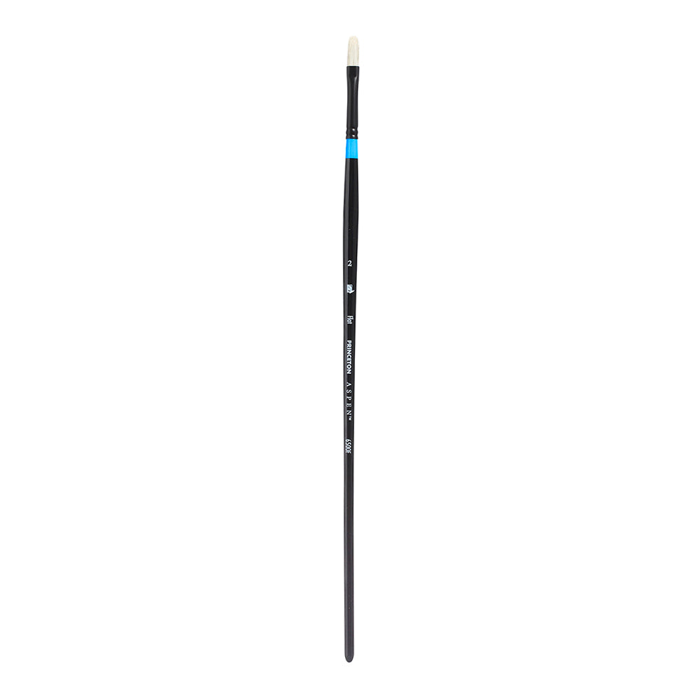 Princeton - Aspen - Level 2 - Flat Paint Brush for Oil - Long Handle