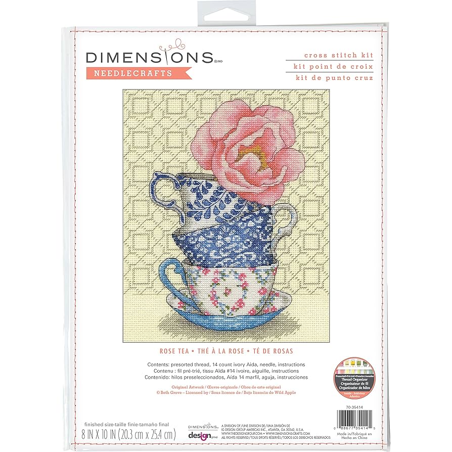Dimensions - Cross Stitch Kit - Rose Tea