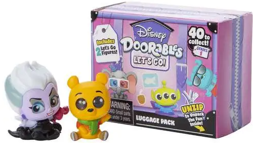 Disney - Doorables Let's Go Series 1 Mystery Luggage Pack