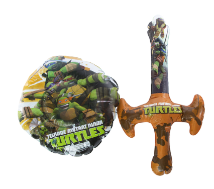 Nickelodeon - Teenage Mutant Ninja Turtles Inflatable Sword and Shield