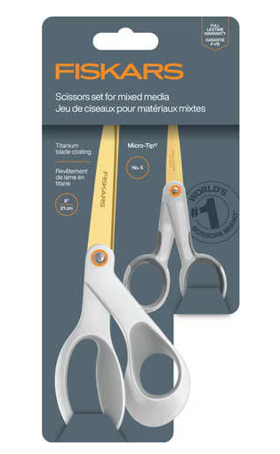 Fiskars - Scissors Set for Mixed Media