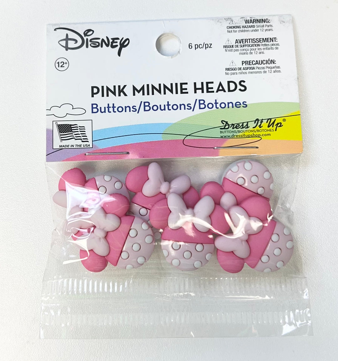 Dress it Up - Disney - Pink Minnie Heads - Version 2