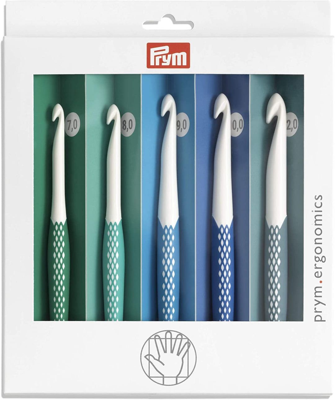 Prym - Prym Ergonomics Crochet Hook Set, Large (7mm, L, M, N, O)
