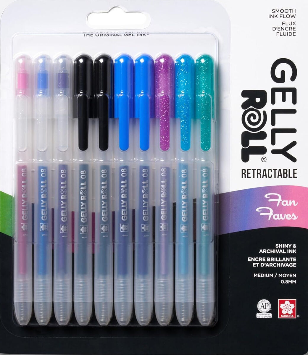 Sakura - Gelly Roll Retractable Fan Faves