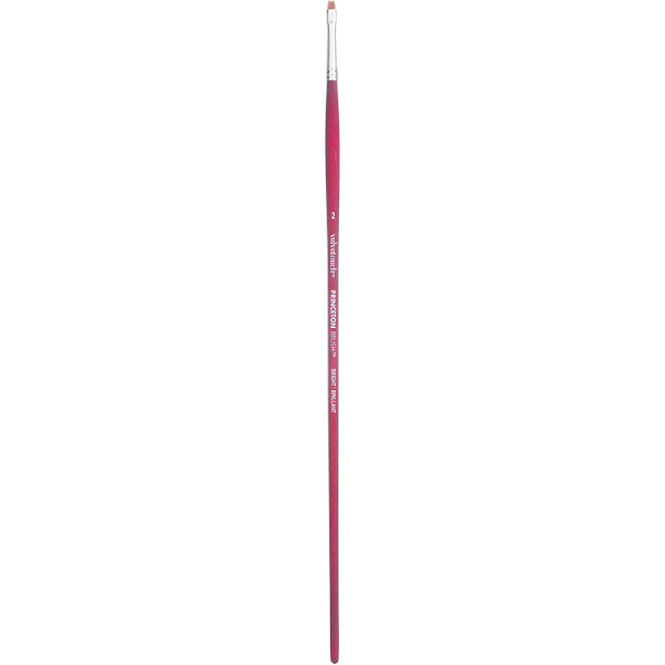 Princeton - Velvetouch - Level 2 Bright Paint Brush for Acrylic - Long Handle - Series 3900