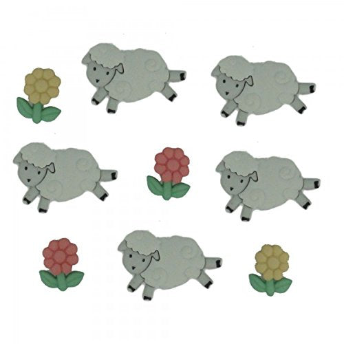 Dress It Up - Counting Sheep Shank Buttons - Version 1