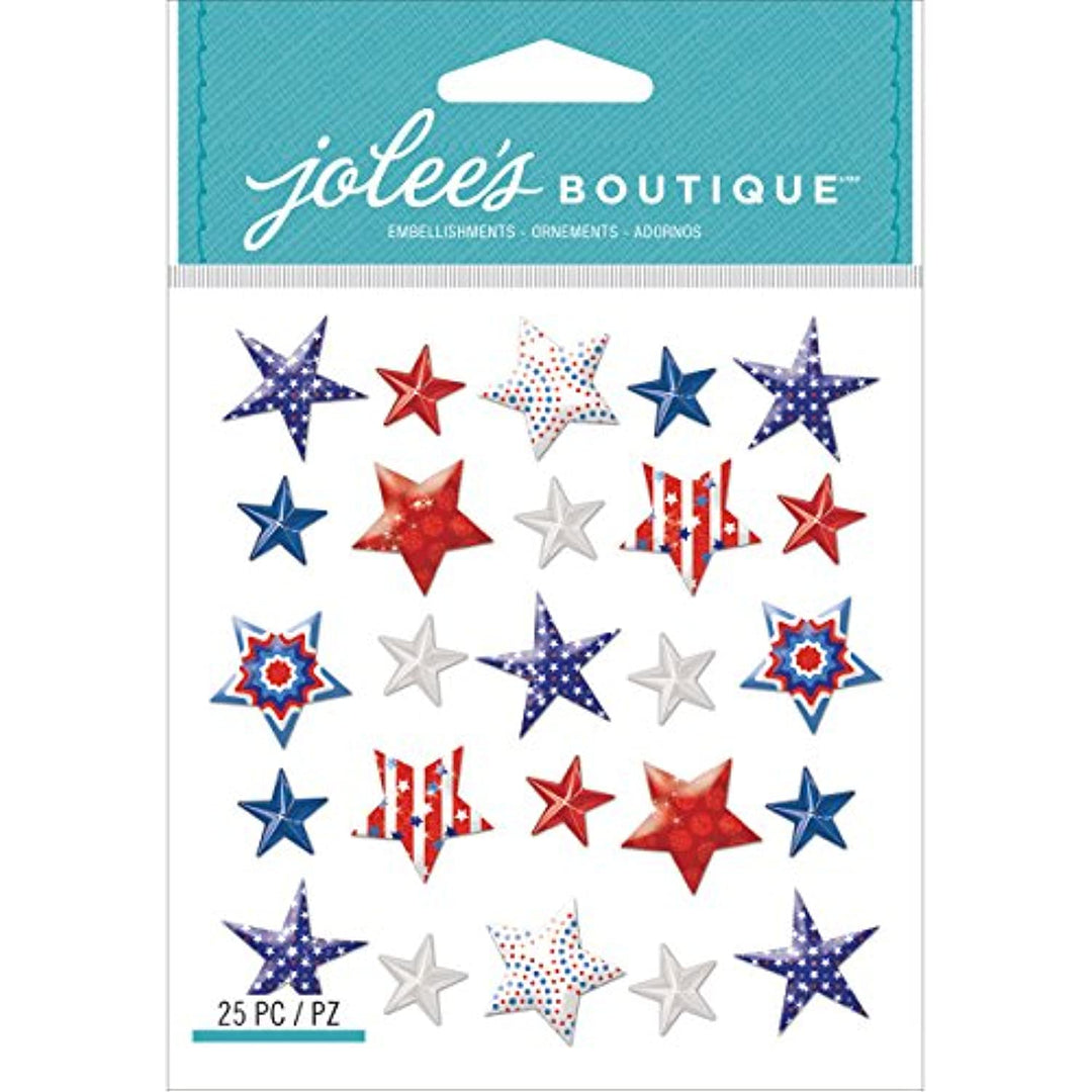 Jolee's Boutique - Patriotic Stars Dimensional Stickers