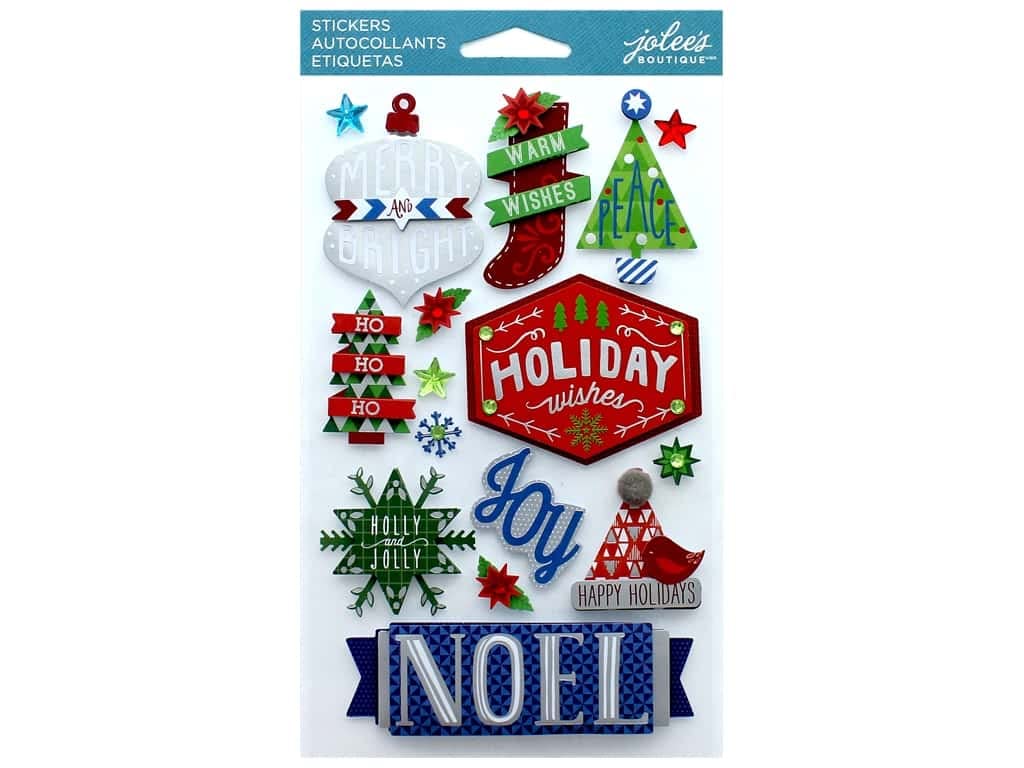 Jolee's Boutique - Holiday Words Stickers