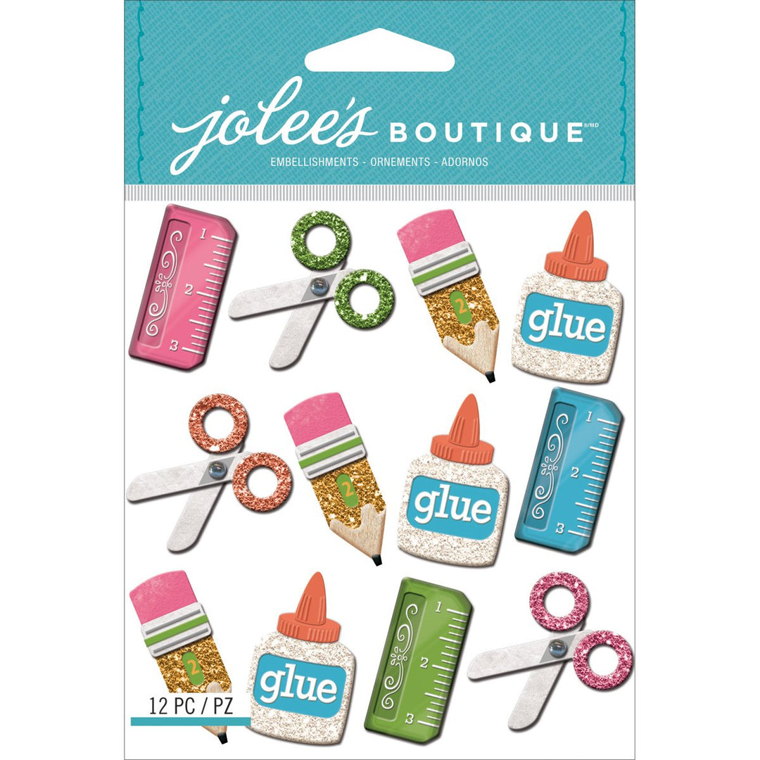 Jolee's Boutique - School Supplies Dimensional Stickers