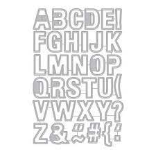 Hero Arts - Fancy Dies - Luggage Tag Alphabet