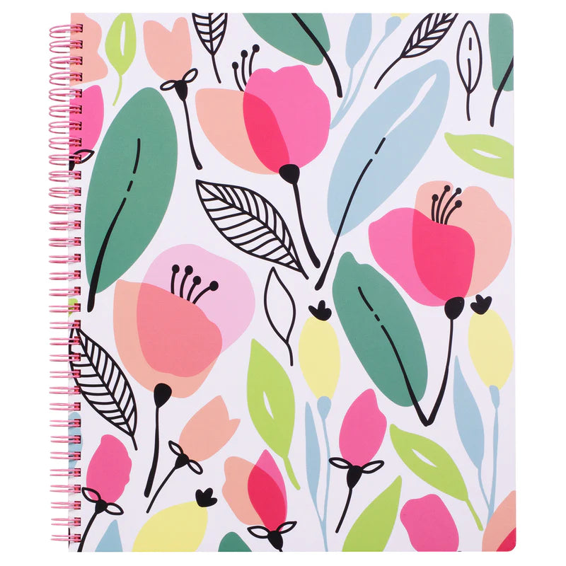 Steel Mill &  Co.® - Pink Poppy Large Notebook