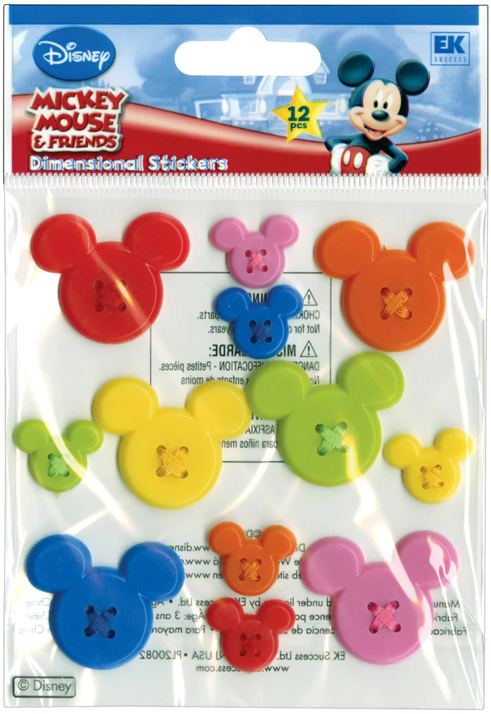 EK Success - Disney - Mickey Icon Button Embellishments