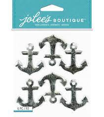 Jolee's Boutique - Metal Anchors Repeat Dimensional Stickers